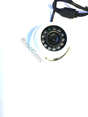 Micro Mini Marine Day Night IR Dome Camera Wide Angle Lens for Garmin-Raymarine w/ 50 Foot Cable