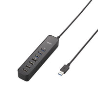Elecom USB3.0 hub [with magnet] (7 Port Self & bus-powered black) U3H-T706SBK
