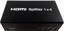 Load image into Gallery viewer, 4 Way 1 in 4 Out HDMI-Splitter, Sanoxy 1x4 HDMI 1.4 Video Splitter 4 Port (1 in, 4 Out) - HD1080P 3D

