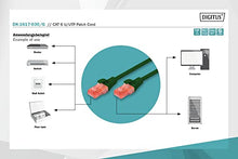 Load image into Gallery viewer, DIGITUS CAT 6 U-UTP Patch Cable, 3m, Network LAN DSL Ethernet Cable, LSZH, Copper, AWG 26/7, Green
