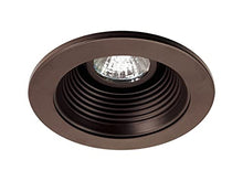 Load image into Gallery viewer, NICOR Lighting 4 inch Oil-Rubbed Bronze Recessed Baffle Trim for MR16 Bulb (14002OB-OB)
