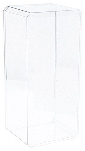 Pioneer Plastics Clear Acrylic Beveled Edge Display Cases (Mirrored), 7? x 6? x 15.5?