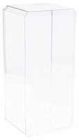 Pioneer Plastics Clear Acrylic Beveled Edge Display Case, 7