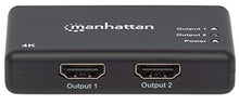 Load image into Gallery viewer, Manhattan Products 4K 2-Port HDMI Splitter, 4K@30Hz, AC Powered, Black
