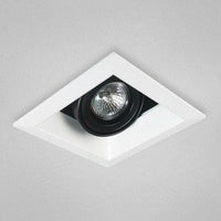 Eurofase TE111TR-02 1-Light MR16 Recessed Square Mutiple Trim with 0084B1 Transformer, White