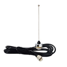 Load image into Gallery viewer, HYS TCJ-N1 UHF NMO 400-470 Mhz Antenna with 13 ft RG58 Coax Cable NMO to UHF PL259 Connector for Yaesu Kenwood HYT Vertex Icom Mobile Radios
