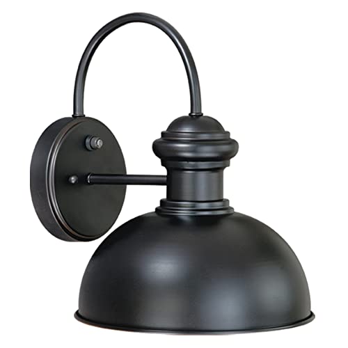 BLACK FOREST DECOR Founder Outdoor 10-Inch Wall Lamp - Oil Burnished Bronze