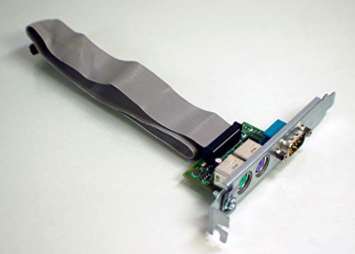 New Genuine OEM DELL Dimension 1100 3000 5100 5150 9100 9150 9200 B110 E510 Serial RS232 DB9 Port + Dual PS/2 Expansion I/O ADD-in Full Height High Profile Card W/Cable Board Assembly JF224