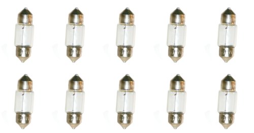 CEC Industries #3175 Bulbs, 12 V, 10 W, SV8.5-8 Base, T-3.25 shape (Box of 10)