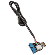 Load image into Gallery viewer, Akasa AK-CBUB38-40BK USB 3.1 Gen-2 Internal Connector to Gen-1 19-Pin Adapter Cable
