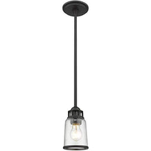 Load image into Gallery viewer, Livex 40021-07 Transitional One Light Mini Pendant from Lawrenceville Collection in Bronze/Dark Finish
