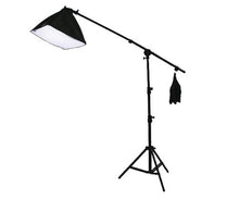 Load image into Gallery viewer, White Muslin Background Backdrop Support Stand with 2700 Watt Video Photography Infinite White Lighting Kit Case H604SB69W
