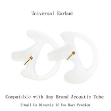 Load image into Gallery viewer, Replacement Earmold Earbud Left and Right Ear for 2 Way Radio Acoustic Coil Tube Earpiece - Lsgoodcare Open Ear Insert Earmould Ear Buds White Small Soft Silicone Material 10 Pairs
