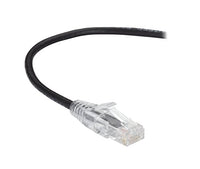 Black Box Network Services C6PC28-BK-05 Slim-Net Cat6 250-Mhz 28-Awg Stranded Ethernet Patch Cable - Unshielded, PVC, Sn