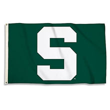Load image into Gallery viewer, BSI PRODUCTS, INC. - Michigan State Spartans 3x5 Flag with Heavy-Duty Brass Grommets - MSU Football and Basketball Pride - High Durability - Designed for Indoor or Outdoor Use - Great Gift Idea

