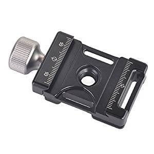 Morjava DC-38Q Aluminum Quick Release Plate Clamp Compatible with Arca Swiss for 38mm QR Plate