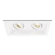 Load image into Gallery viewer, WAC Lighting MT-3LD211NA-W930WT Mini Multiple LED Two New Construction Housing with Trim and Light Engine 3000K Narrow White, 45 Beam Angle
