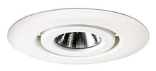 Load image into Gallery viewer, Juno Lighting TC44R &amp; 440-WH Combo 4-Inch Low-Voltage TC rated Remodel Recessed Housing with Flush Gimbal Ring Trim, White
