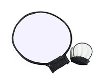 EXMAX 11.8inches/30cm Collapsible Round Softbox Diffuser with a carring Bag and 3.5x2.4inches Universal Soft Mini Bounce Diffuser Cap for Canon Nikon Sony Yongnuo Speedlight
