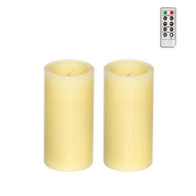 Load image into Gallery viewer, GiveU Smooth Flameless Led Candle, Real Wax Electric Votive Candle, Ivory, 2&quot; D x 4&quot; H, Pack of 2
