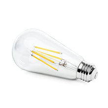 Load image into Gallery viewer, LVWIT ST21 LED Filament Bulb 7W(60 Watt Equivalent) Dimmable 2700K Warm White Vintage Edison Light Bulb E26 Medium Base (6-Pack)
