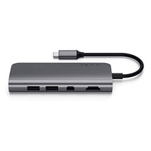 Load image into Gallery viewer, Satechi Type-C Multimedia Adapter with 4K HDMI, Mini DP, USB-C PD, Gigabit Ethernet, USB 3.0, Micro/SD Card Slots - Compatible with 2021 iMac M1, 2020 MacBook Pro/ Air M1 (Space Gray)
