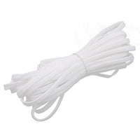 Aexit 6mm Flat Tube Fittings Dia Tight Braided PET Expandable Sleeving Cable Wrap Sheath Microbore Tubing Connectors White 10M