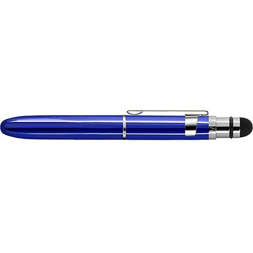 Fisher Space Pen Bullet Grip Space Pen with Clip and Conductive Stylus, Blue (BG1CL/S)