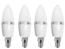 Load image into Gallery viewer, 12W LED Candelabra Light Bulbs 12W LED Candle Bulbs E14 Non-Dimmable LED Chandelier Bulbs,100W Incandescent Bulbs Equivalent,Daylight White 6000K,E14 Small Base,Non-Dimmable,Pack of 4
