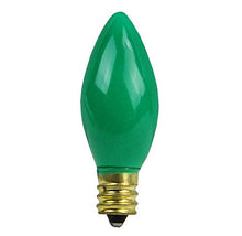 Load image into Gallery viewer, Sienna Pack of 4 Opaque Ceramic Green C9 Christmas Replacement Bulbs
