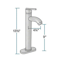 Load image into Gallery viewer, 605 Chrome Bathroom 718 Vessel Faucet Ensemble (Bundle - 4 Items: Vessel Sink, Vessel Faucet, Pop-Up Drain, and Sink Ring)
