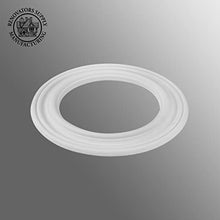 Load image into Gallery viewer, Renovators Supply Manufacturing Recessed Lighting Trim 10-1/8 in. Wide White Polyurethane Ornate Recessed Ceiling Light Trims
