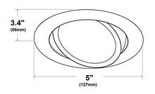 Load image into Gallery viewer, NICOR Lighting 4 inch LED Gimbal Downlight Retrofit Kit in 2700K (DLG4-10-120-2K-WH)
