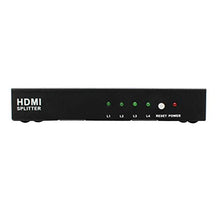 Load image into Gallery viewer, 1x4 HDMI Splitter 4K x 2K @60Hz Ultra HD HDR | HDMI 2.0, HDCP 2.2, 18Gbps | 1 in 4 Out
