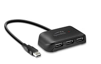Speedlink Snappy EVO USB Hub, 4-Port - USB 2.0 - Passive, Black