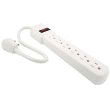 Load image into Gallery viewer, MaxLLTo 1 FT 6 Outlet Safety Surge Protector Angle Plug AC Wall Power Strip White
