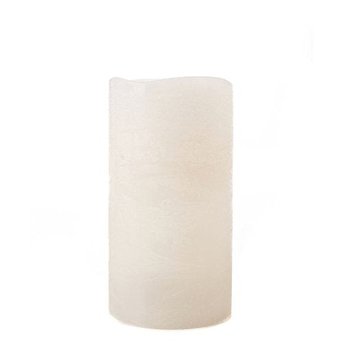 Hand-Crafted Unscented Flameless LED Distressed Pillar Candle