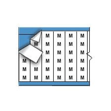 Brady HH-M-PK, 111220 Solid Letters Wire Marker Card, (3 Packs of 25 pcs)