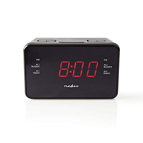 Nedis Digital Alarm Clock Radio, 0.9