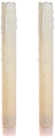 simplux DFL Honeycomb Pattern Dripped Flameless Real Wax Taper Candle (Pack of 2), 9