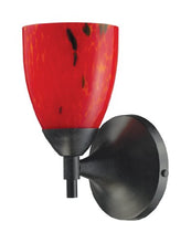 Load image into Gallery viewer, Elk 10150/1DR-FR Celina 1-Light Sconce in Dark Rust with Fire Red Glass
