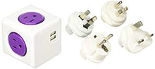 Load image into Gallery viewer, Allocacoc PC-1910/USRU4P 1910 Adapter, 4 outlets+2USB, Purple
