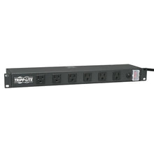 Load image into Gallery viewer, Tripp Lite 12 Right Angle Wide-Spaced Outlet Rackmount Network-Grade PDU Power Strip, 15A, 15ft Cord, 5-15P Plug (RS1215-RA) by Tripp Lite
