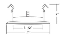 Load image into Gallery viewer, Nicor Lighting 4 Inch White Shower Trim With Glass Albalite Lens, For 4 Inch Housings (19509 Wh)
