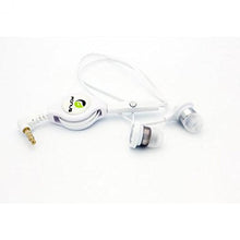 Load image into Gallery viewer, Retractable Headset Hands-Free Earphones w Mic Earbuds Headphones in-Ear Wired [3.5mm] [White] for iPod Nano 5th, 7th Gen - iPod Touch 1st, 2nd, 3rd, 4th, 5th Generations - HTC 10

