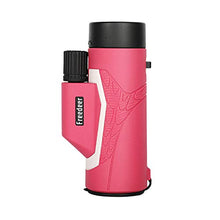 Load image into Gallery viewer, 8x32 Monocular Telescope High-Definition Low-Light Night Vision Nitrogen-Filled Waterproof for Climbing, Concerts, Travel. (Color : Pink)
