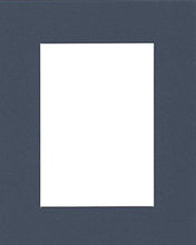 Load image into Gallery viewer, Pack of (5) 24x36 Acid Free White Core Picture Mats Cut for 20x30 Pictures in Baltic Blue
