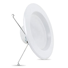 Load image into Gallery viewer, Feit Electric 5-6 inch LED Recessed Downlight - Pre-Mounted Trim - Standard Base Adapter - 3000K Bright White - Dimmable- 75W Equivalent - 45 Year Life - 925 Lumen - High CRI
