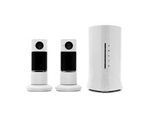 Load image into Gallery viewer, Home8 Video-Verified Monitoring Alarm System with Two (2) Twist HD Security Cameras for Home/Baby/Pet, Wireless Security System with Free Basic Service, featuring Amazon Alexa Integration
