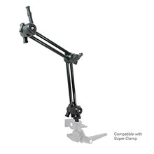 Load image into Gallery viewer, LimoStudio 2 Section Double Articulated Arm Camera Mount Bracket, 5/8&quot; Stud with 3/8&quot; Screw Thread Hole, 12 Inch Long Each Section, Compatible with Photo Super Clamp, Angle Adjustable, AGG2242
